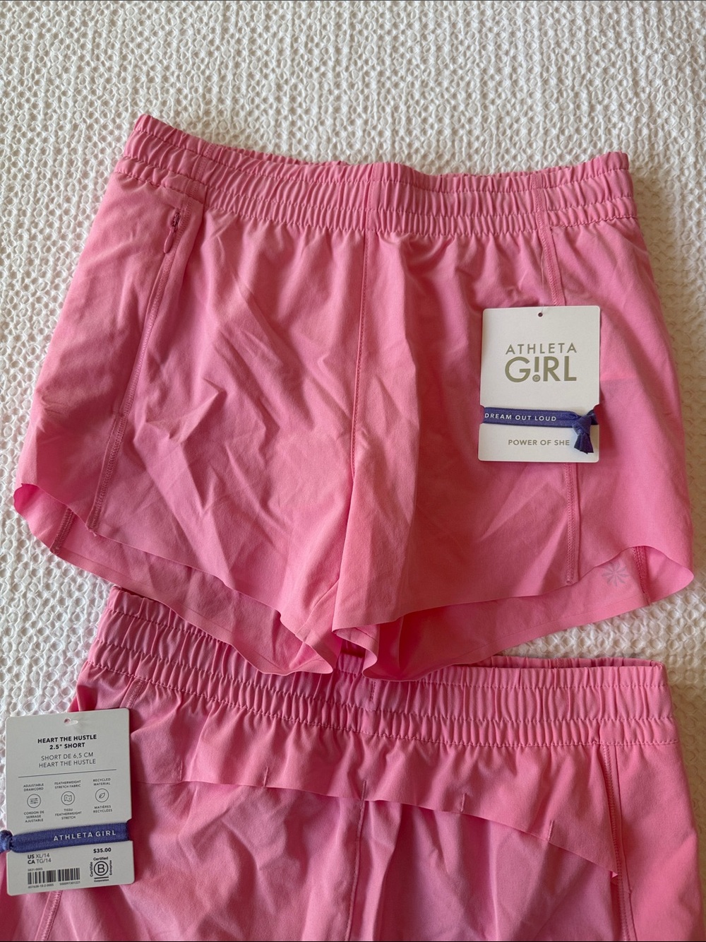 Athleta Pink Girls' Athletic Performance Shorts